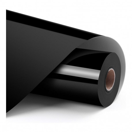 "LOKLiK Permanent Klebefolie Vinyl Glänzend - Schwarz - 30,5 x 180 cm"