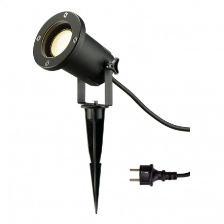 "SLV NAUTILUS SPIKE Gartenstrahler 227410 GU10 IP65 m.Erdspi + 1,5m Zultg schwarz"