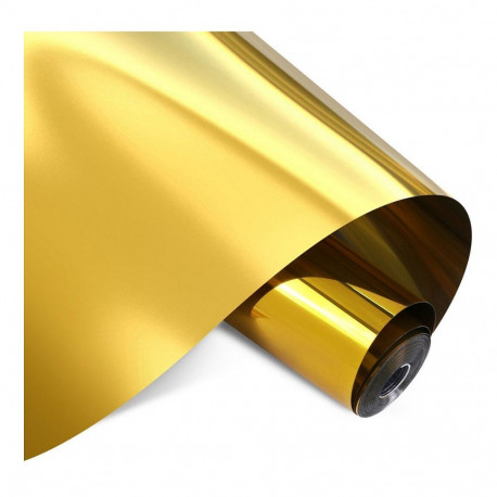 "LOKLiK Permanent Klebefolie Vinyl Spiegelnd-Metallic - Gold - 30,5 x 180 cm"