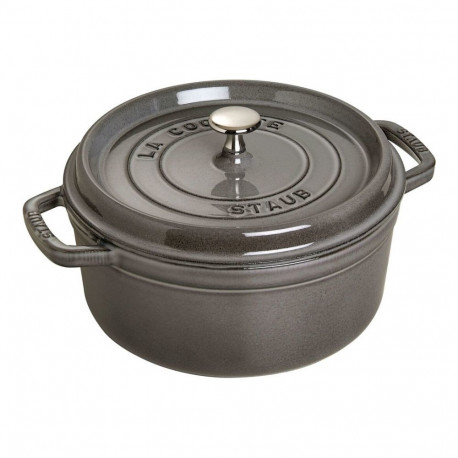 "Staub La Cocotte 26cm rund Graphit-grau. Gusseisen"