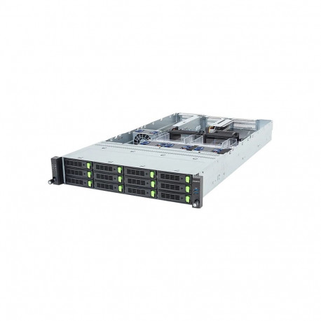 Gigabyte barebone-rackserver R263-ZG0-AAL2 (Rev. 3.x) 2U ühe sokliga SP5 6NR263ZG0DR000ACL2