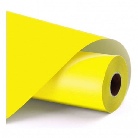 "LOKLiK Permanent haftende Vinylfolie Matt - Zitronengelb - 30,5 x 180 cm"