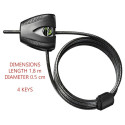 "Lock Python anpassbares Kabelschloss 5mm 8417EURDPRO"