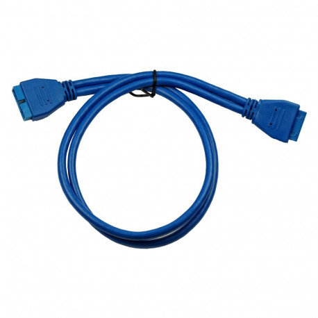 "Inter-Tech Kabel 1x USB3.0M 20PIN -> 1x USB3.0 F 20 Pin 0,5m"