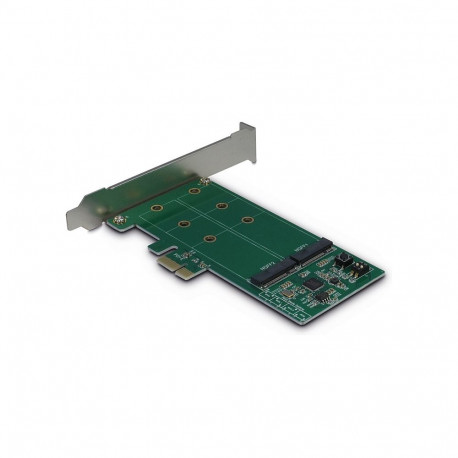 "Inter-Tech PCIe Adapter Karte KCSSD4 PCIe x1 -> 2x M.2 S-AT"