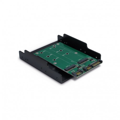 "Inter-Tech Trägerrahmen KT005B PCI 3,5"" 2xSATA -> 2xM.2 SATA retail"