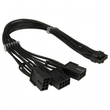 "Inter-Tech Adapter GPU-02 (12pin) auf 3x8pin PCIe, 34cm"