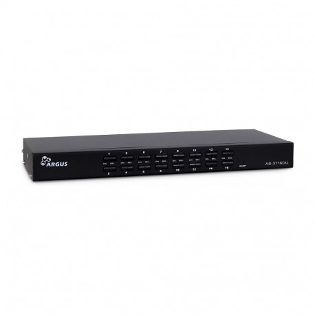 Inter-Tech KVM-lüliti AS-3116DU, racki paigaldatav