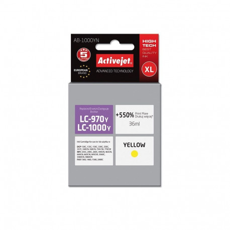 Ink Cartridge - Brother Lc1000, Yellow