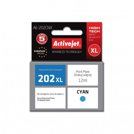 Ink Cartridge - Activejet Ae-202cnx Cyan