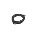 Lanberg patch cord Cat.5e UTP 3m, black