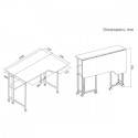 Folding desk, mobile MC-126 L/B