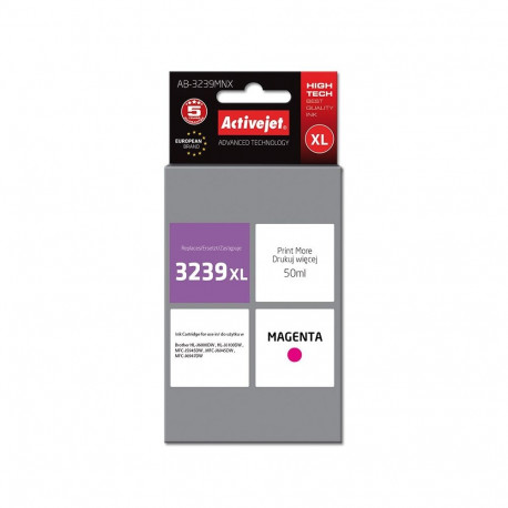 Activejet AB-3239MNX Ink cartridge (replacement for Brother LC3239XLM; Supreme; 50 ml; magenta)