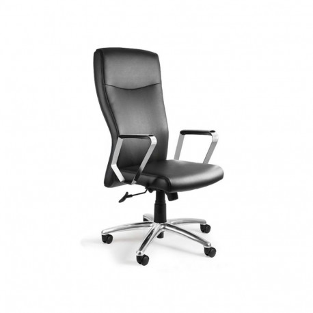 Adella C239 office chair, genuine leather HL-4, black