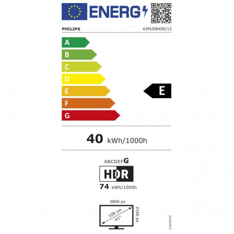 Philips 43PUS84000/12 QLED 4K UHD TitanOS 60Hz Ambilightx3