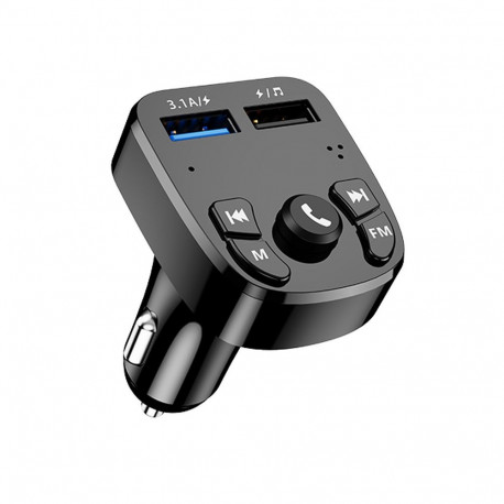 Jellico FM-/MP3-saatja F10 + auto kiirlaadija 2x USB QC 3.0 3.1A LED, must