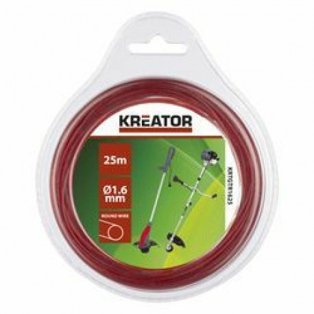 Trimmeri tamiil 1,6mm 25m, KREATOR, KRTGTR1625, Tamiili läbimõõt: 1,60 mm, Tamiili pikkus: 25 m