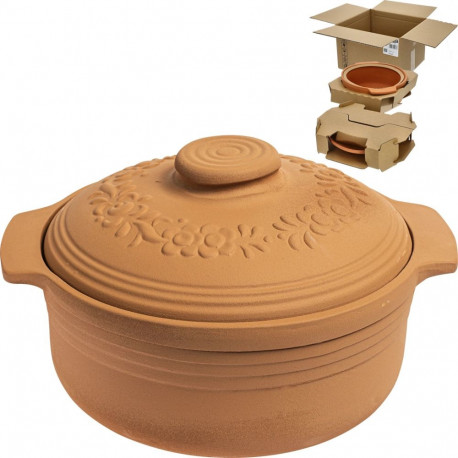 Browin Clay Baker 770612, 4 L, natural product, oil free, suitable for family meals