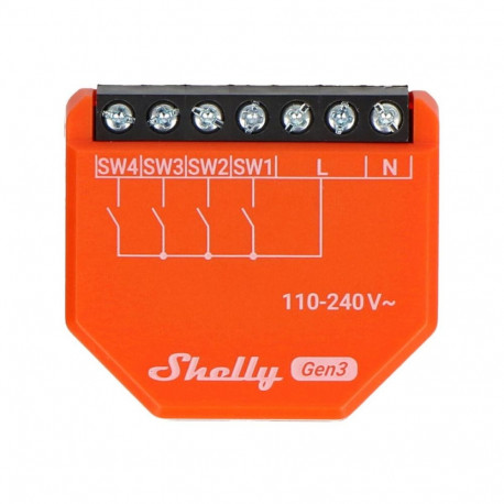 SHELLY i4 Gen3 WLAN 4-Input Scene Input Controller // S3SN-0024X