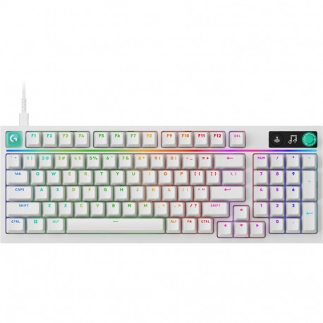 Mänguriklaviatuur Logitech G316 X 98 Tactile SWE, valge