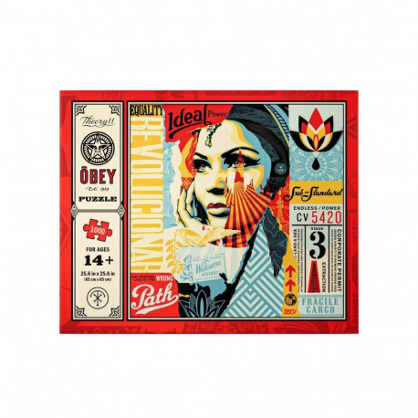 Puzzle - Theory11 OBEY 1000-Piece Jigsaw Puzzle, Multicolored