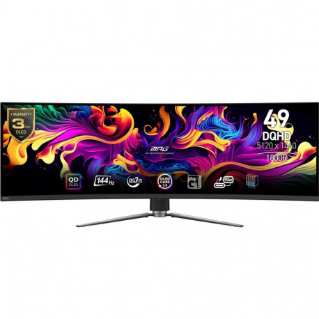 MSI arvutimonitor MPG 491CQPDE QD-OLED 124.5cm (49") 5120 x 1440 pikslit Dual QHD, must