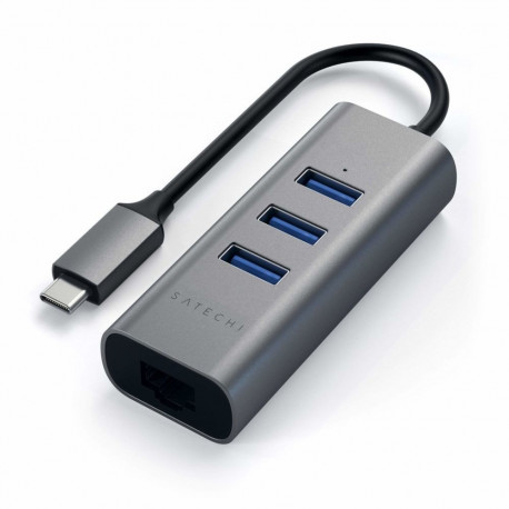 Satechi sülearvuti dokk/pordireplikaator ST-TC2N1USB31AM USB 3.2 Gen 1 (3.1 Gen 1) Type-C, hall