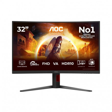 AOC C32G4Z | 32 " | VA | FHD | 16:9 | 240 Hz | 0.3 ms | 1920 x 1080 pixels | 300 cd/m | HDMI ports q
