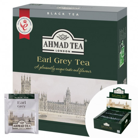 Must tee AHMAD Earl Grey 100tk ümbrikus