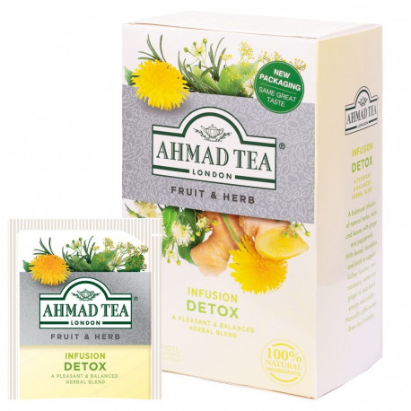 Herbal tea AHMAD Detox 20 pcs in an envelope