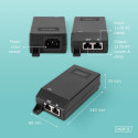 Digitus Gigabit Ethernet PoE+ injector, 802.3at, 30 W | DN-95103-3