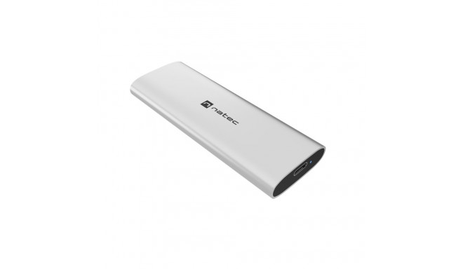 Natec | Rhino M.2 NVME Lite USB-C External, Gen 2 Steel Arctic Silver | Solid-state drive interface 