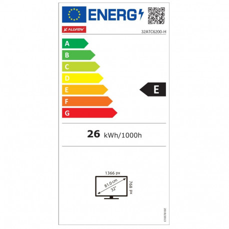 Allview LED-nutiteler 32iPlay6200-H 32 VIDAA HD, must