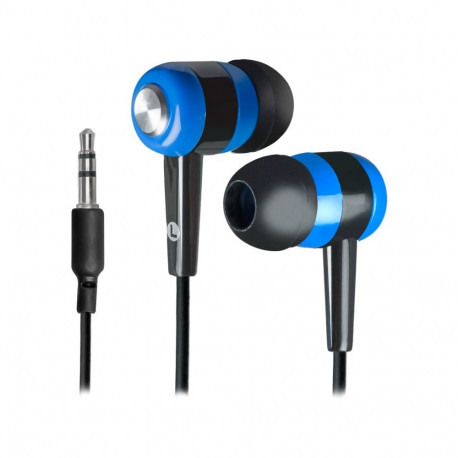 EARPHONES BASIC 616 BLACK-BLUE (4714033636162)