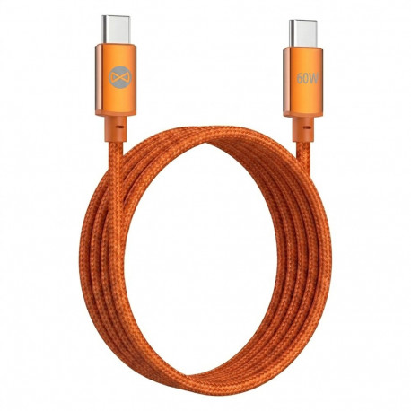 Forever Vibe cable USB-C - USB-C 1,0 m 60W orange