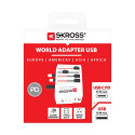 Skross reisiadapter ja USB-laadija World AC30PD