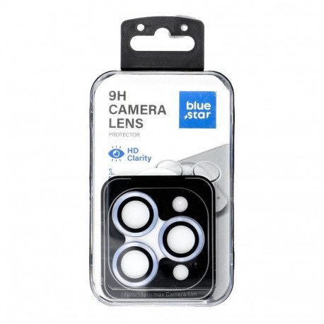 Camera Lens Protector BLUE STAR Easy Install for IPHONE 18 PRO / 18 PRO MAX light blue