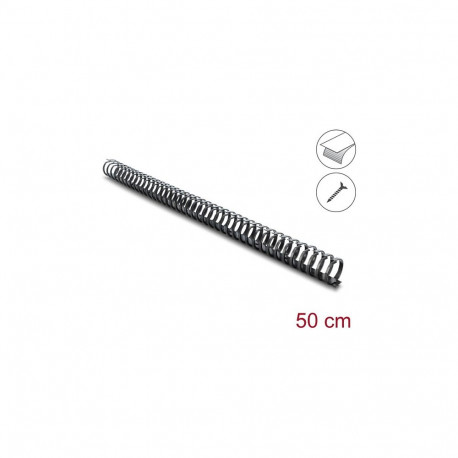 "Delock Kabelkanal Flexibel selbstklebend schraubbar 34 x 35 mm - Länge 50 cm schwarz"
