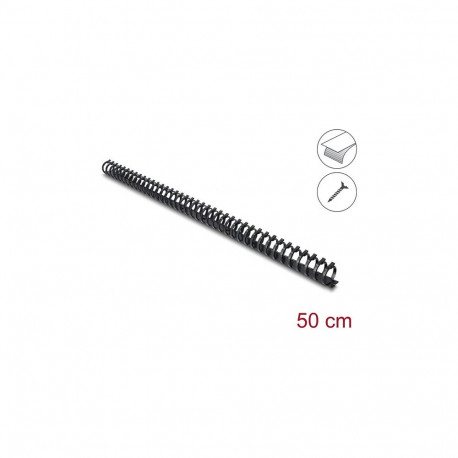 "Delock Kabelkanal Flexibel selbstklebend schraubbar 25 x 26 mm - Länge 50 cm schwarz"