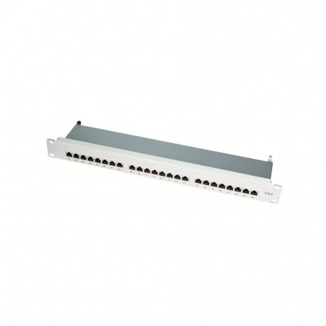 "LogiLink CAT6 Patchpanel 19"" 1HE 24-Ports Grau"