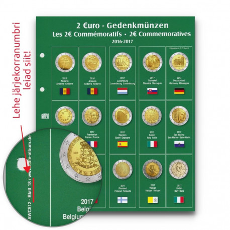 SAFE Premium mündialbum 2€ lisalehed - 42