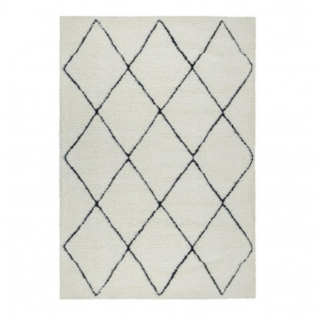CARPET IDEAL80260 390WHITE BLACK 1.2X1.7
