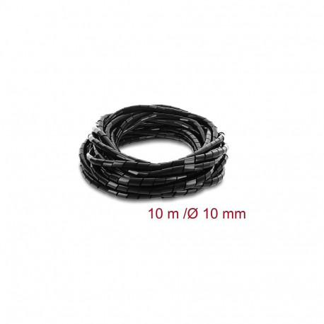 "Delock Spiralschlauch 10 mm Durchmesser 10 m schwarz"