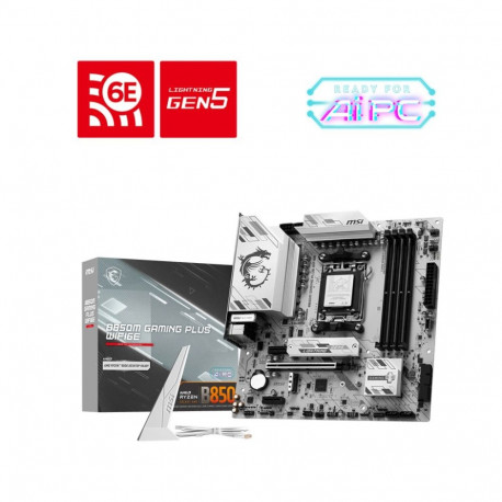 MSI emaplaat B850M GAMING PLUS WIFI6E AMD B850 Socket AM5 micro ATX