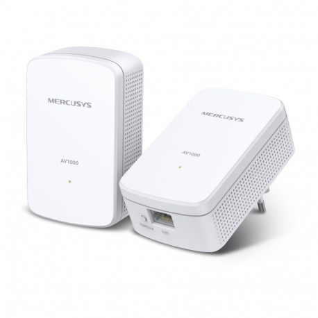 MERCUSYS AV1000 Gigabit Powerline Starter Kit MP500 KIT 1000 Mbit/s, Ethernet LAN (RJ-45) ports 1
