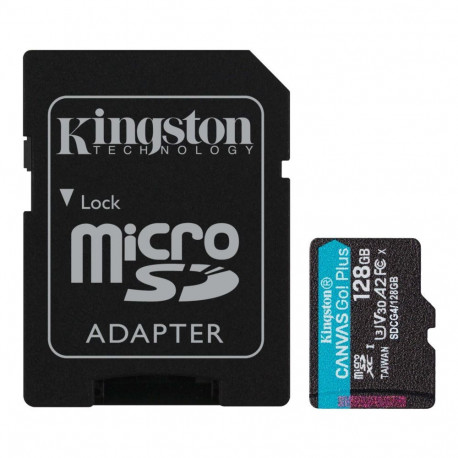 Kingston 128GB UHS-I microSD Memory Card with SD Adapter (Class 10, U3, V30)