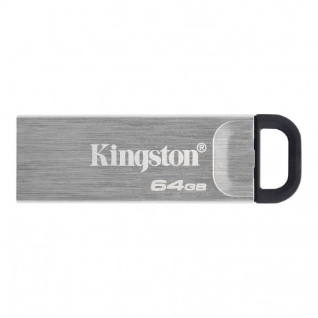 Kingston USB Flash Drive DataTraveler Kyson 64 GB, USB 3.2 Gen 1, Black/Grey