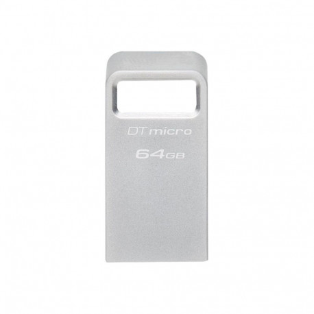 Kingston USB 3.2 Flash Drive DataTraveler micro 64 GB, USB 3.2, Silver