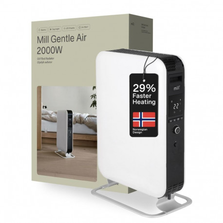 Mill Heater AB-H2000DN Oil Filled Radiator, 2000 W, Number of power levels 3, Suitable for rooms up 