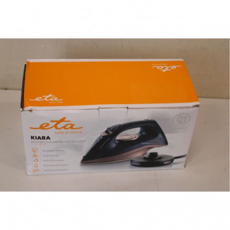 ETA SALE OUT. 127690000 Kiara Iron, Ceramic, 2200 W, Water tank 220 ml, Black Iron Kiara 127690000 C